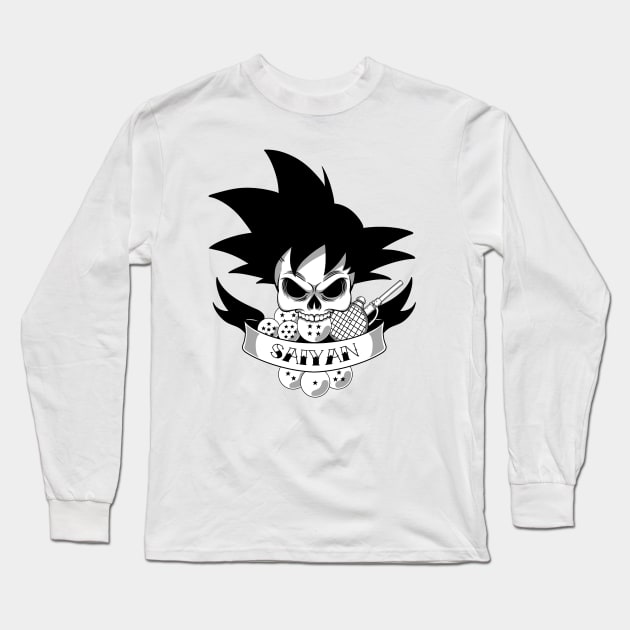 Old School Saiyan Long Sleeve T-Shirt by Insomnia